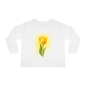 Sunny Tulip Toddler Long Sleeve Tee - Perfect for Spring Celebrations